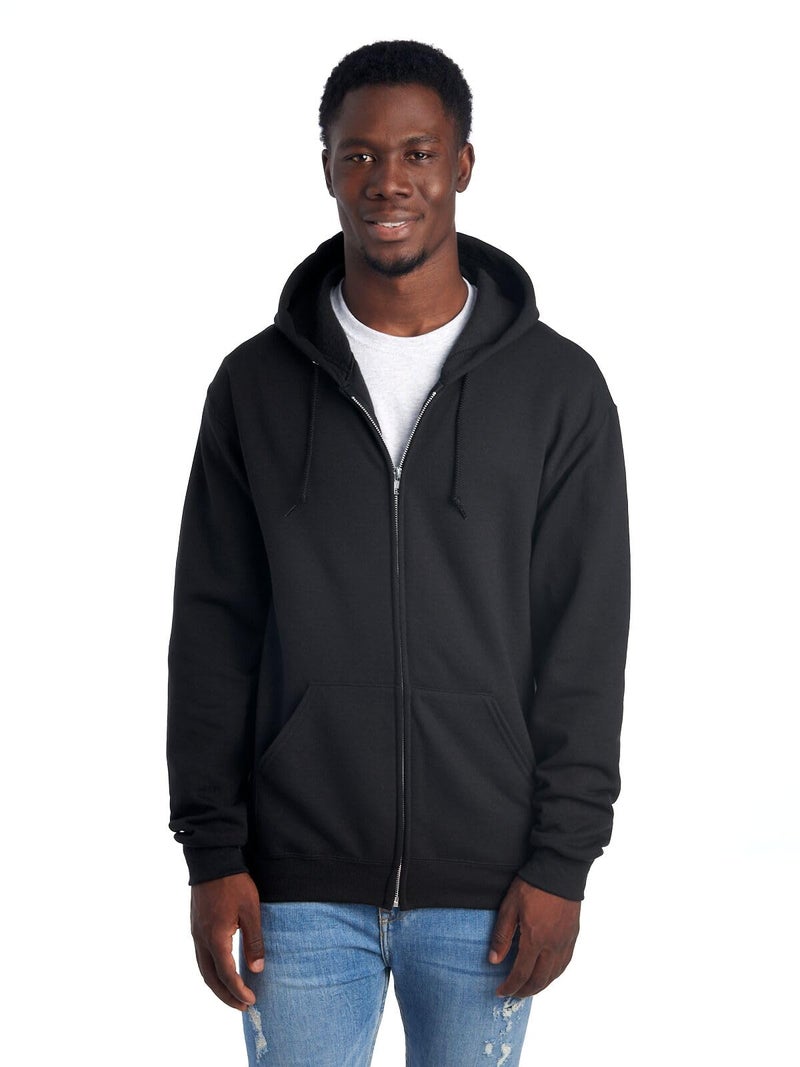 Jerzees -Men's NuBlend -Fleece -Sweatshirts & -Hoodies, Full Zip-Black, Small - Image 1